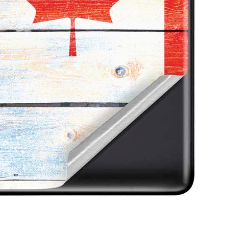 Canada Flag Light Wood Pixel Skins